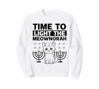 Time to light the Meownorah Cat Menorah Sweatshirt