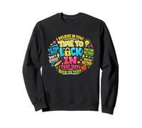 Time to Lock In Test Day Teacher Don't Stress Rock the Test Sweatshirt