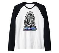 Time to Make New Footprints 2028 Raglan Baseball Tee