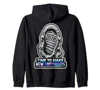 Time To Make New Footprints 2028 Zip Hoodie