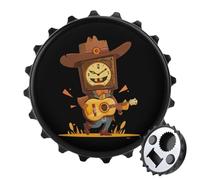 Time to Play Guitar Music 2 in 1 Magnetic Beer Bottle Opener Fridge Magnets Easy Storage Gift for Men Women Black-Style