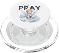 Time to Pray Angel Cloud Christian Design PopSockets PopGrip for MagSafe