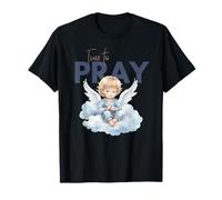 Time to Pray Angel Cloud Christian Design T-Shirt
