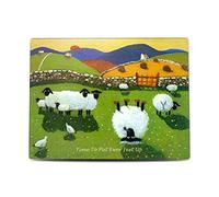 Time to Put Ewer Feet Up Glass Table Top Protector by Thomas Joseph - Sheep Gift