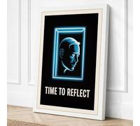 Time to Reflect Modern Canvas Wall Art Print 18x12 Inch (46 x 30 cm)