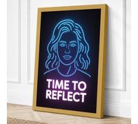 Time to Reflect Modern Canvas Wall Art Print 24x16 Inch (61 x 41 cm)