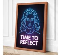 Time to Reflect Modern Canvas Wall Art Print 24x16 Inch (61 x 41 cm)