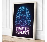 Time to Reflect Modern Canvas Wall Art Print 24x16 Inch (61 x 41 cm)