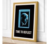 Time to Reflect Modern Canvas Wall Art Print 36x24 Inch (91 x 61 cm)