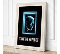 Time to Reflect Modern Canvas Wall Art Print 36x24 Inch (91 x 61 cm)