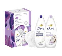 Time to Relax Body Wash Collection Gift Set with a luxury shower puff perfect gifts for her 2 piece