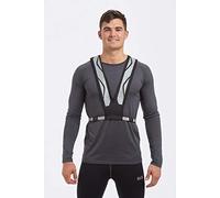 Time To Run High Visibility Lightweight Lycra Reflective Running/Cycling/Walking Vest With High Vis Reflective Scothclite 3M S/M Black