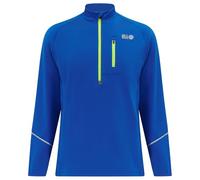 Time To Run Long Sleeve Running/Gym/Sports Top For Men Thermal Breathable Quick Dry Shirt Ideal For Winter With Chest Pocket & Thumbloops XXL 44"- 46" Barents Blue