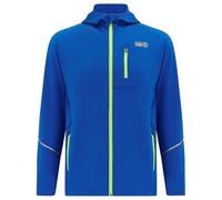 Time To Run Men's Running Hoodie Jacket - Thermal Full Zip With Pockets & Thumbloops XXL 44"- 46" Barents Blue