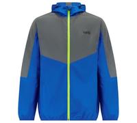 Time To Run Men's Running Jacket With Hood - Windproof Reflective High Vis & Lightweight - Ideal For Outdoor Sports Medium Barents Blue/Silver