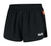 Time To Run Men's Split Pace Spirit Active Lightweight Running/Gym/Athletics 3" Shorts with Quick Dry Liner & Zipped Phone Gel Or Phone Pocket Medium Black/Terracotta