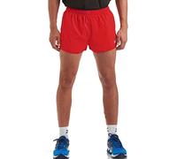 Time To Run Men's Split Pace Spirit Active Lightweight Running/Gym/Athletics 3" Shorts with Quick Dry Liner & Zipped Phone Gel Or Phone Pocket XL Lava