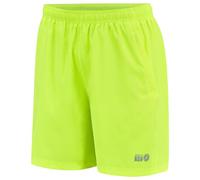 Time To Run Men's Twin Skin 2 in 1 Trail Running/Sports Gym Short With Three Zip Gel or Phone Pockets And Boxer Short Lining Small 28-30 Lime