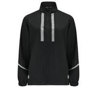 Time To Run Women's Pace Running Jacket - Lightweight Windproof Reflective Trim & Two Pockets Size 10 Jet