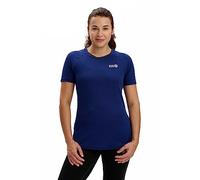 Time To Run Women's Quick Dry Short Sleeve Technical Breathable Training Spirit Running/Gym/Workout T Shirt Top 14 Midnight Blue/Charcoal