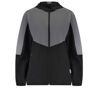 Time To Run Women's Running Jacket With Hood - Windproof Reflective High Vis & Lightweight - Ideal For Outdoor Sports Size 10 Jet/Silver