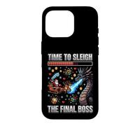 Time To Sleigh The Final Boss Retro Gaming Christmas Rpg Case for iPhone 16 Pro