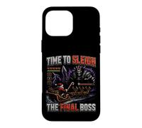 Time To Sleigh The Final Boss Retro Gaming Christmas Rpg Case for iPhone 16 Pro Max