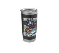 Time to Sleigh The Final Boss Retro Gaming Christmas RPG Stainless Steel Insulated Tumbler