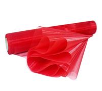 Time to Sparkle 1 Roll 70cm x 10M Red Sheer Organza Roll Fabric Chair Cover Sash Bows Table Runner Sashes Swags Wedding Party 38+ Colors Option