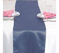 Time to Sparkle 10 Pack 12"x108"inch Satin Table Runner (Navy Blue)