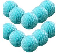 Time to Sparkle 10 Pack Tissue Paper Honeycomb Balls Table Centrepiece Lantern Garland Wedding Decoration | Ball-baby Blue, 6"(15cm) |