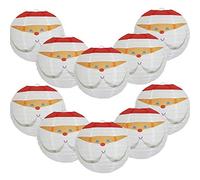 Time to Sparkle 10 Pack Tissue Paper Round Lanterns LampShade Lamp Shade Christmas Birthday Party Decoration | Santa Claus, 8"(20cm) |