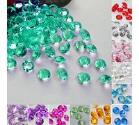Time to Sparkle 1000 6MM Scatter Diamonds Table Crystals Acrylic Confetti Wedding Party (Emerald)