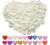 Time to Sparkle 1000 Silk Rose Petals Flower Confetti Wedding Flowers Engagement Party Decoration - Ivory/Cream