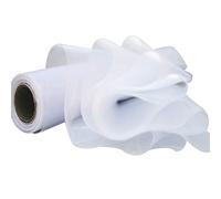 Time to Sparkle 104MX29cm (4Rolls 26M X 29cm/Roll) Sheer Organza Roll Sash Fabric Table Runner Sashes Chair Cover Bows Swags Wedding Party (White)