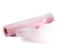 Time to Sparkle 104MX29cm (4Rolls 26M X 29cm/Roll) Sheer Organza Roll Sash Fabric Table Runner Sashes Chair Cover Bows Swags Wedding Party (Baby Pink)