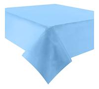 Time to Sparkle 12 Pack Plastic Tablecloths 54" x 108" Plastic Dining Table Cloth Premium Rectangle Table Cover for Parties Wedding Banquet etc Indoor Or Outdoor(Blue)