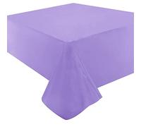 Time to Sparkle 12 Pack Plastic Tablecloths - Lavender | 54" x 108" Plastic Dining Table Cloth Premium Rectangle Table Cover for Parties Wedding Banquet etc Indoor Or Outdoor