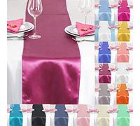 Time to Sparkle 12"x108"inch Pack of 10 Satin Table Runners(Burgundy)