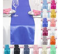 Time to Sparkle 12"x108"inch Pack of 10 Satin Table Runners(Royal Blue) | Chair Sashes Swags Dining Table Decoration for Reception Banquet & Events Hotel Restaurant