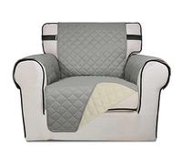 Time to Sparkle 1Pack Sofa Cover 1 seater Sofa Slipcover Reversible Sofa Cover Water Resistant Couch Cover with Foam Sticks Elastic Straps Furniture Protector for Kids, Dogs, Pets - Black