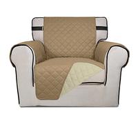 Time to Sparkle 1Pack Sofa Cover 1 seater Sofa Slipcover Reversible Sofa Cover Water Resistant Couch Cover with Foam Sticks Elastic Straps Furniture Protector for Kids, Dogs, Pets - Black