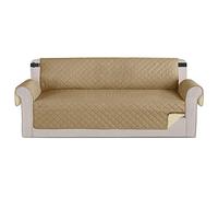 Time to Sparkle 1Pack Sofa Cover 4 seater Sofa Slipcover Reversible Sofa Cover Water Resistant Couch Cover with Foam Sticks Elastic Straps Furniture Protector for Kids, Dogs, Pets - Black