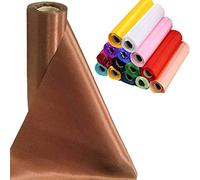 Time to Sparkle 2 Rolls 29cmx20M Satin Roll Sash Fabric Chair Cover Bows Table Runner Sashes Swags for Wedding PartyChocolate
