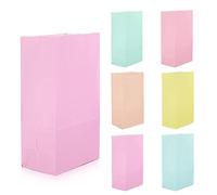 Time to Sparkle 20PCS Party Paper Bag Kraft with 24 Stickers(Macaron)