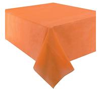 Time to Sparkle 24 Pack Plastic Tablecloths 54" x 108" Plastic Dining Table Cloth Premium Rectangle Table Cover for Parties Wedding Banquet etc Indoor Or Outdoor Orange