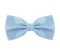 Time to Sparkle 2PCS Bow Tie Mens Bowties Pre-tied Shape Clip on Bowtie Solid Men Formal Wear for kids, baby boys, toddler any age bow ties Baby Blue