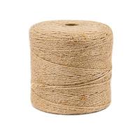 Time to Sparkle 2ROLL 1000ft-305m Jute Twine 2mm Natural Garden Twine 3 ply Jute String Art Craft Gift Twine Hemp Rope Durable Wrapping Rope for Crafts, Wrapping Gardening and Wedding Decor