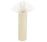 Time to Sparkle 30cm x 25m Wide Ivory Tulle Roll Fabric Spool Tutu Party Birthday Wraping Crafts Bridal Bow Skirt Wedding Decor
