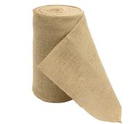 Time to Sparkle 30cmx20M Hessian Roll Table Runner Rustic Burlap Fabric Sewed Edge Vintage Shabby Chic